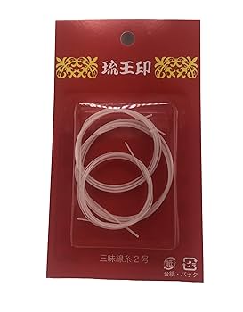Amazon.co.jp: 三線チル（弦） 琉王印 2号弦 3本セット ＋うち